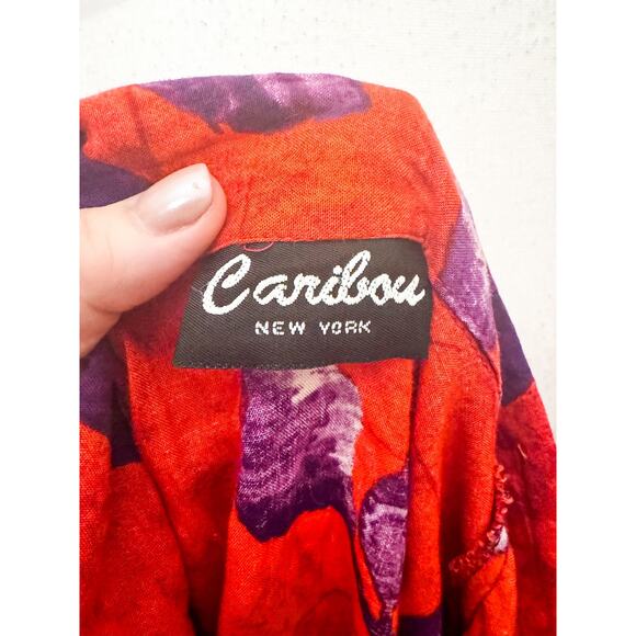 Caribou New York Vintage Button Up Blouse Size L - Picture 3 of 6